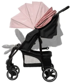 Babygo Basket Pink Melange Wandelwagen Incl. Autostoel 64013 -LiefjesHoek Verkoop babygo basket pink melange wandelwagen 6403 2