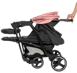 Babygo Basket Pink Melange Wandelwagen Incl. Autostoel 64013 -LiefjesHoek Verkoop babygo basket pink melange wandelwagen 6403 3