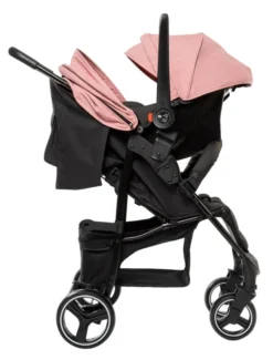 Babygo Basket Pink Melange Wandelwagen Incl. Autostoel 64013 -LiefjesHoek Verkoop babygo basket pink melange wandelwagen incl. autostoel 64013 2
