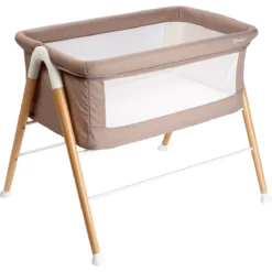 Babygo Goodnight Beige Wieg 4362 -LiefjesHoek Verkoop babygo goodnight beige wieg aan bed 4362 5