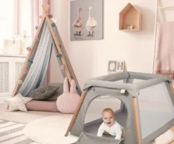 Babygo Groovy Grijs Campingbedje Incl. Bodemverhoger 4551 -LiefjesHoek Verkoop babygo groovy grijs campingbedje incl. bodemverhoger 12