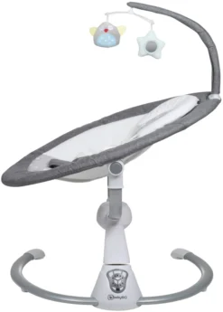 Babygo Homey Set Grey Babyschommel En Kinderstoel 19022 -LiefjesHoek Verkoop babygo homey grey swing babyschommel 109 2 5 1 1