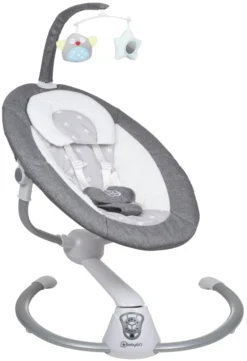 Babygo Homey Set Grey/White Babyschommel En Kinderstoel 19024 -LiefjesHoek Verkoop babygo homey grey swing babyschommel 109 2 7 1 3
