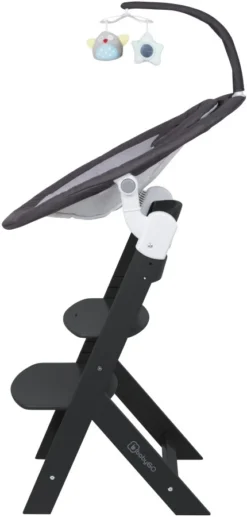 Babygo Homey Set Black Babyschommel En Kinderstoel 19013 -LiefjesHoek Verkoop babygo homey set dark greyblack babyschommel en kinderstoel 19013 4