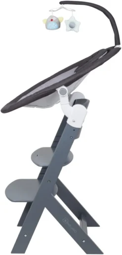 Babygo Homey Set Black/Grey Babyschommel En Kinderstoel 19012 -LiefjesHoek Verkoop babygo homey set dark greygrey babyschommel en kinderstoel 19012 4