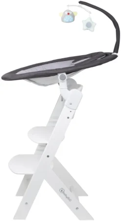 Babygo Homey Set Black/White Babyschommel En Kinderstoel 19014 -LiefjesHoek Verkoop babygo homey set dark greywhite babyschommel en kinderstoel 19014 5