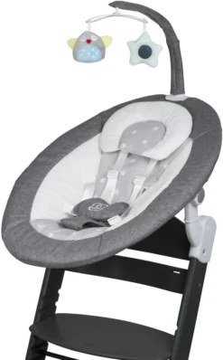 Babygo Homey Set Grey/Black Babyschommel En Kinderstoel 19023 -LiefjesHoek Verkoop babygo homey set greyblack babyschommel en kinderstoel 19023 3