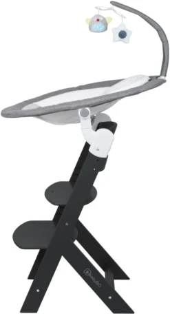 Babygo Homey Set Grey/Black Babyschommel En Kinderstoel 19023 -LiefjesHoek Verkoop babygo homey set greyblack babyschommel en kinderstoel 19023 5