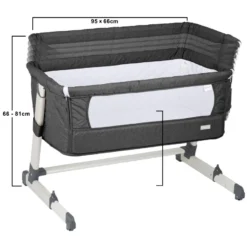 Babygo Together Dark Grey Wieg Aan Bed 460-4 -LiefjesHoek Verkoop babygo together dark grey wieg aan bed 460 4 8