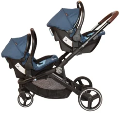 Babygo Twinner Blue Tandem Duowagen Incl. 2 Autostoelen -LiefjesHoek Verkoop babygo twinner blue tandem duowagen 7502 2 1
