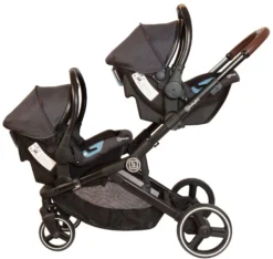 Babygo Twinner Grey Tandem Duowagen Incl. 2 Autostoelen -LiefjesHoek Verkoop babygo twinner grey tandem duowagen 7501 2 1