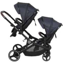 Babygo Twinner Grey Tandem Duowagen Incl. 2 Autostoelen -LiefjesHoek Verkoop babygo twinner tandem duowagen 10 2 1