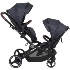 Babygo Twinner Grey Tandem Duowagen Incl. 2 Autostoelen -LiefjesHoek Verkoop babygo twinner tandem duowagen 11 2 1