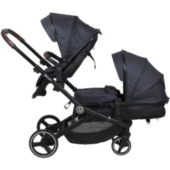 Babygo Twinner Blue Tandem Duowagen Incl. 2 Autostoelen -LiefjesHoek Verkoop babygo twinner tandem duowagen 17 2