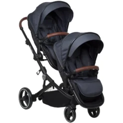 Babygo Twinner Blue Tandem Duowagen Incl. 2 Autostoelen -LiefjesHoek Verkoop babygo twinner tandem duowagen 19 2