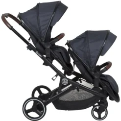 Babygo Twinner Grey Tandem Duowagen Incl. 2 Autostoelen -LiefjesHoek Verkoop babygo twinner tandem duowagen 20 2 1