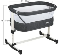 Babygo Vivaldi Dark Grey Wieg Aan Bed 4653 -LiefjesHoek Verkoop babygo vivaldi dark grey wieg aan bed 4653 6