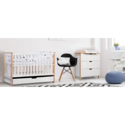 Ledikant Lieke Naturel 60x120 Cm -LiefjesHoek Verkoop babykamer lieke ledikant commode 1 3