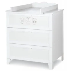Babykamer Uil Wit: Ledikant, Commode En 2-Deurs Kast -LiefjesHoek Verkoop babykamer uil wit ledikant commode en 2 deurs kast 2 1