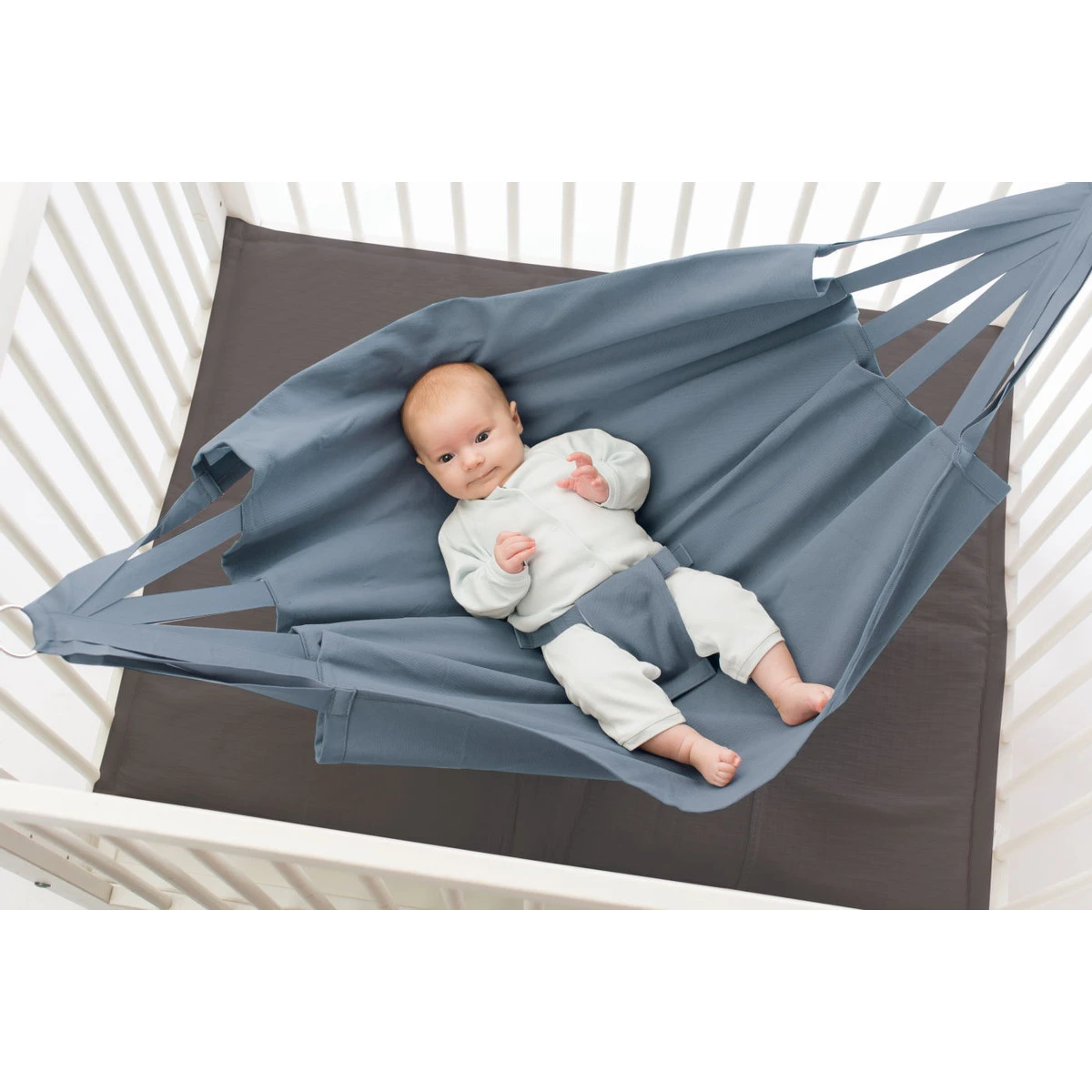 Babylonia Hoppa Dusty Sky Babyhangmatje HOP-BHMN-1-310 2 Babylonia Hoppa Dusty Sky Babyhangmatje HOP-BHMN-1-310 - Afbeelding 2