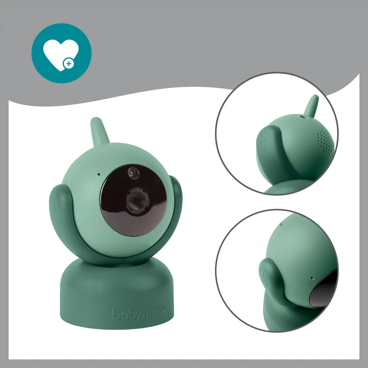 Babymoov Yoo Master 3,5 Inch 360° Beeldbabyfoon A014425 2 Babymoov Yoo Master 3,5 Inch 360° Beeldbabyfoon A014425 - Afbeelding 2