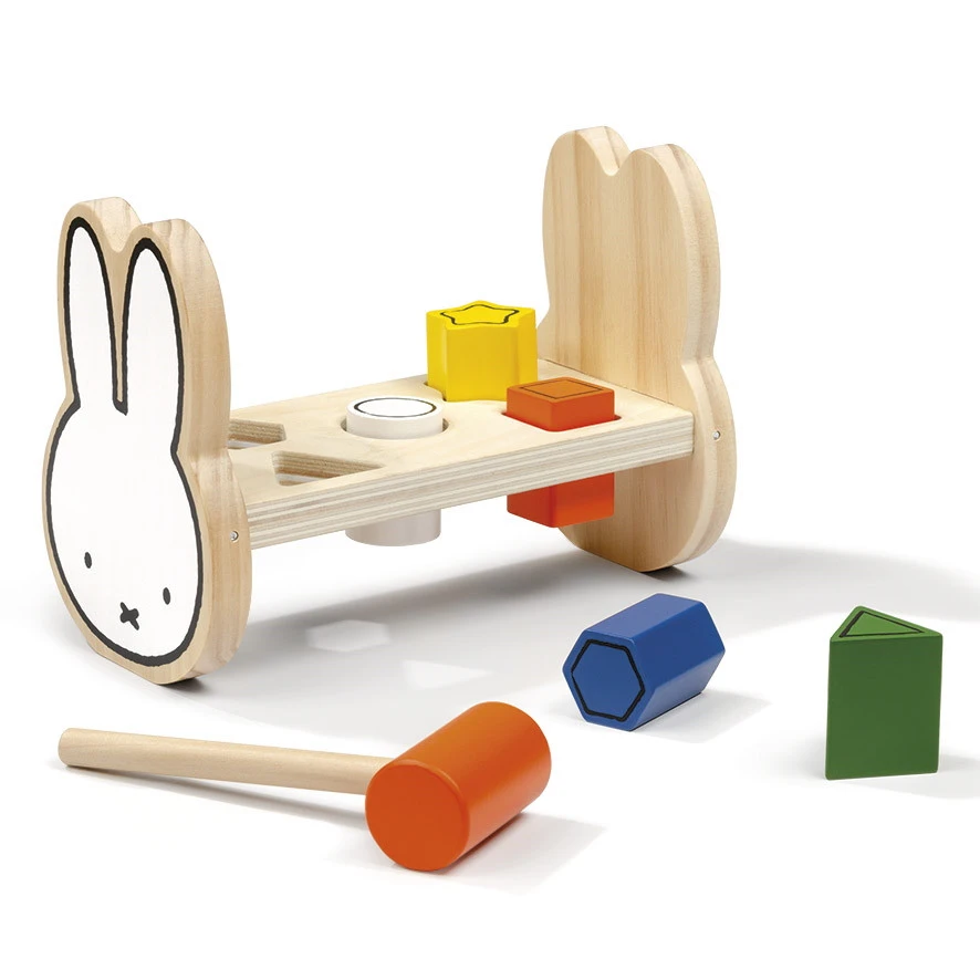 Bambolino Toys Nijntje Houten Hamerbank 17064 2 Bambolino Toys Nijntje Houten Hamerbank 17064 - Afbeelding 2