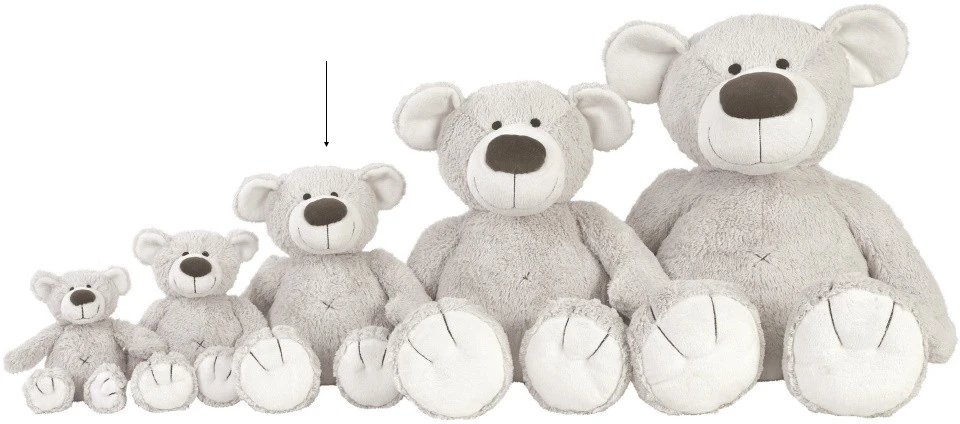 Happy Horse Bear Baggio Grijs 40 Cm No. 3 Knuffel 131962 2 Happy Horse Bear Baggio Grijs 40 Cm No. 3 Knuffel 131962 - Afbeelding 2