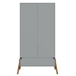 Bellamy Lotta Grey Babykamer: Ledikant/Juniorbed, Commode En 2-Deurskast -LiefjesHoek Verkoop bellamy lotta grey 2 deurskast loszsz2d 1 1