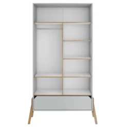 Bellamy Lotta Grey Babykamer: Ledikant/Juniorbed, Commode Met 6 Lades En 2-Deurskast -LiefjesHoek Verkoop bellamy lotta grey 2 deurskast loszsz2d 2 2