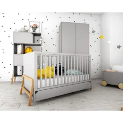 Bellamy Lotta Grey 70 X 140 Cm Ledikant/Juniorbed LOSZLO70 -LiefjesHoek Verkoop bellamy lotta grey babykamer 2