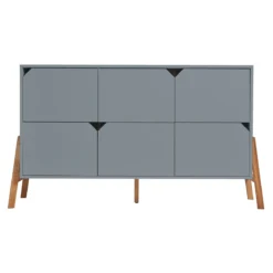 Bellamy Lotta Grey Babykamer: Ledikant/Juniorbed, Commode Met 6 Lades En 2-Deurskast -LiefjesHoek Verkoop bellamy lotta grey commode met 6 lades loszko6s 1 2