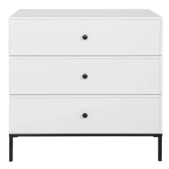 Bellamy Lumi White Babykamer: Ledikant/Juniorbed, Commode En 2-Deurskast -LiefjesHoek Verkoop bellamy lumi white commode lubikomo 1 2