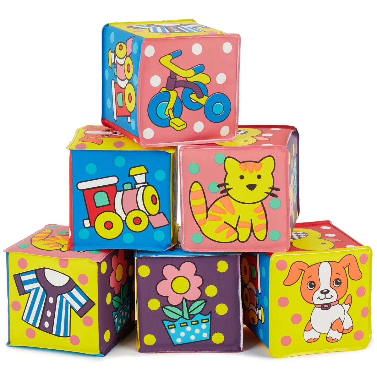 Bieco 6 Stuks Stapelkubussen 11000403 2 Bieco 6 Stuks Stapelkubussen 11000403 - Afbeelding 2