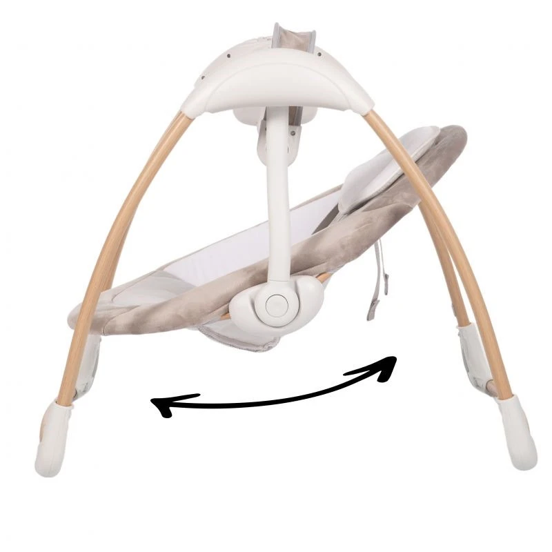 Bo Jungle B-Portable Swing Dolphy Pure White Wood Look Babyschommel B700650 - Afbeelding 2