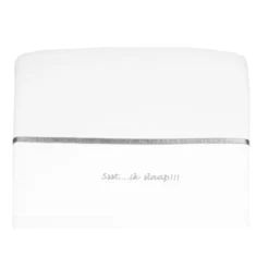 Briljant Ssst....ik Slaap!!! Grijs 75 X 100 Cm Wieglaken -LiefjesHoek Verkoop briljant ssst 75 x 100 cm wieglaken 3