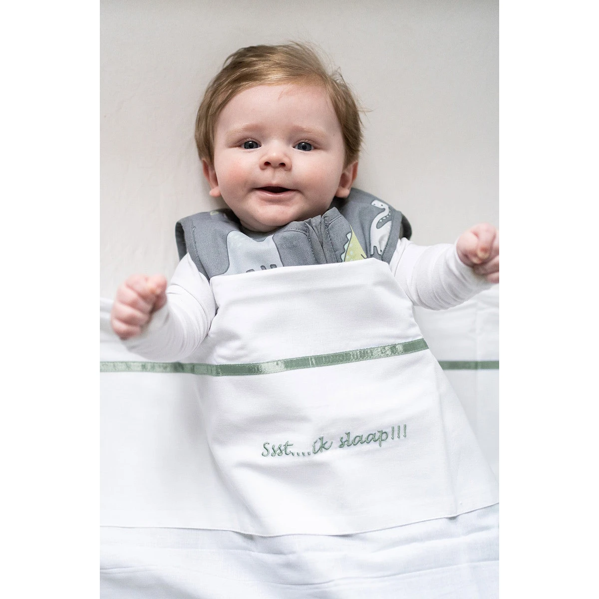 Briljant Ssst....ik Slaap!!! Zand 75 X 100 Cm Wieglaken 5 Briljant Ssst....ik Slaap!!! Zand 75 X 100 Cm Wieglaken - Afbeelding 5