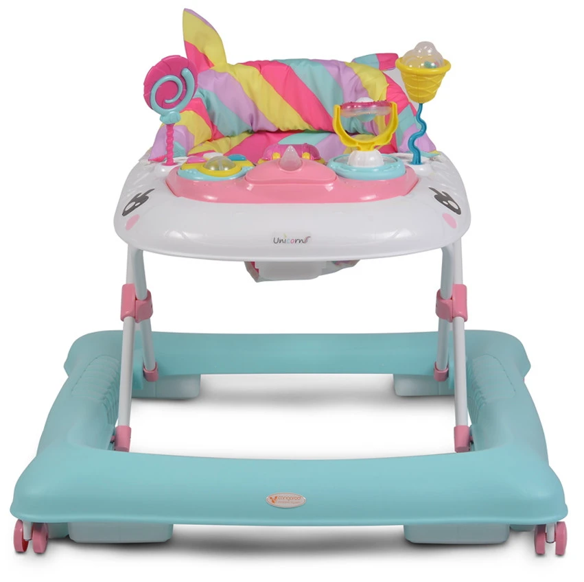 Cangaroo Baby Walker Unicorn Blue Loopstoel 4033 - Afbeelding 2