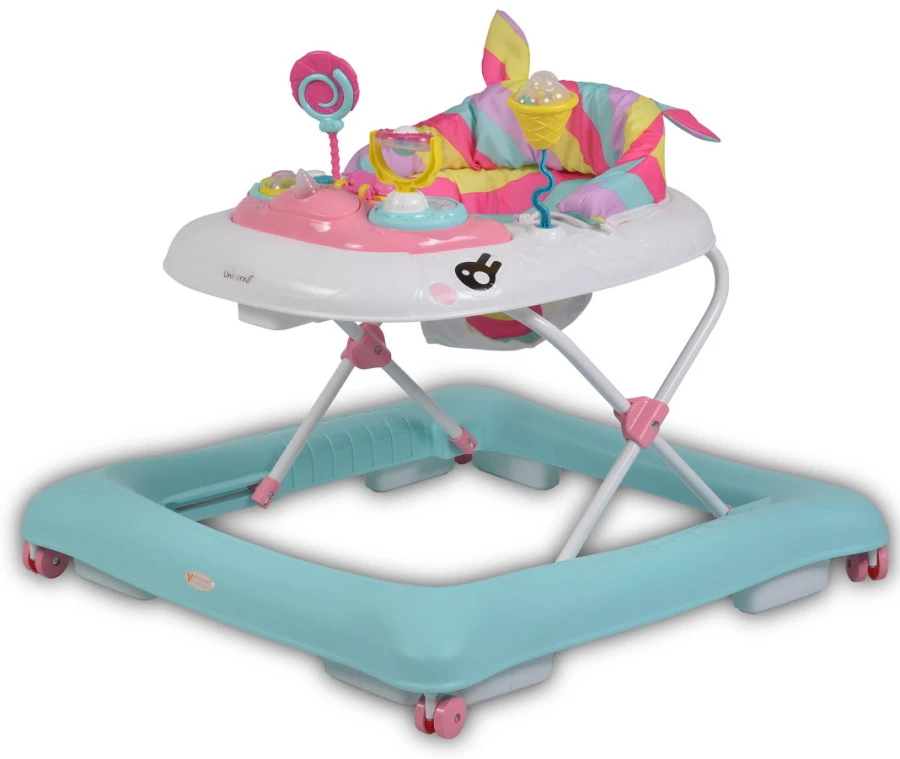 Cangaroo Baby Walker Unicorn Blue Loopstoel 4033 - Afbeelding 3