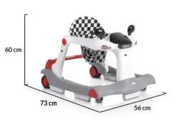 Cangaroo Chess 2-in-1 Rood Loopstoel 108886 -LiefjesHoek Verkoop cangaroo chess 2 in 1 rood loopwagen 108886 11