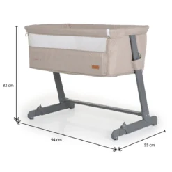 Cangaroo Connect Us Beige Wieg Aan Bed -LiefjesHoek Verkoop cangaroo connect us beige wieg aan bed 11