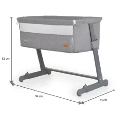Cangaroo Connect Us Grey Wieg Aan Bed -LiefjesHoek Verkoop cangaroo connect us grey wieg aan bed 11