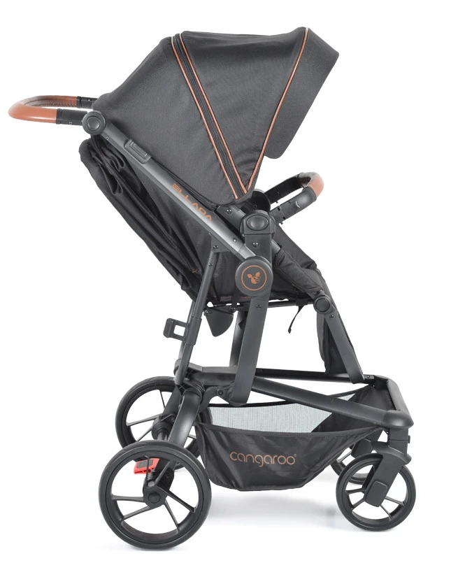 Cangaroo Ellada Black 3-in-1 Combi Kinderwagen Incl. Autostoel 10 Cangaroo Ellada Black 3-in-1 Combi Kinderwagen Incl. Autostoel - Afbeelding 10