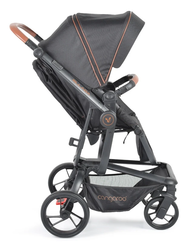 Cangaroo Ellada Black 3-in-1 Combi Kinderwagen Incl. Autostoel 11 Cangaroo Ellada Black 3-in-1 Combi Kinderwagen Incl. Autostoel - Afbeelding 11