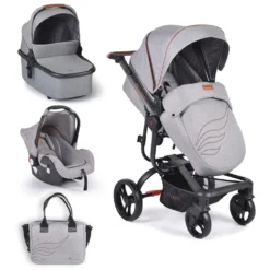 Cangaroo Ellada Grey 3-in-1 Combi Kinderwagen Incl. Autostoel -LiefjesHoek Verkoop cangaroo ellada grey 3 in 1 kinderwagen incl. autostoel 16