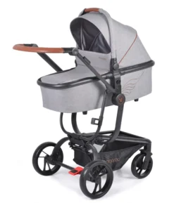Cangaroo Ellada Grey 3-in-1 Combi Kinderwagen Incl. Autostoel -LiefjesHoek Verkoop cangaroo ellada grey 3 in 1 kinderwagen incl. autostoel 3 1