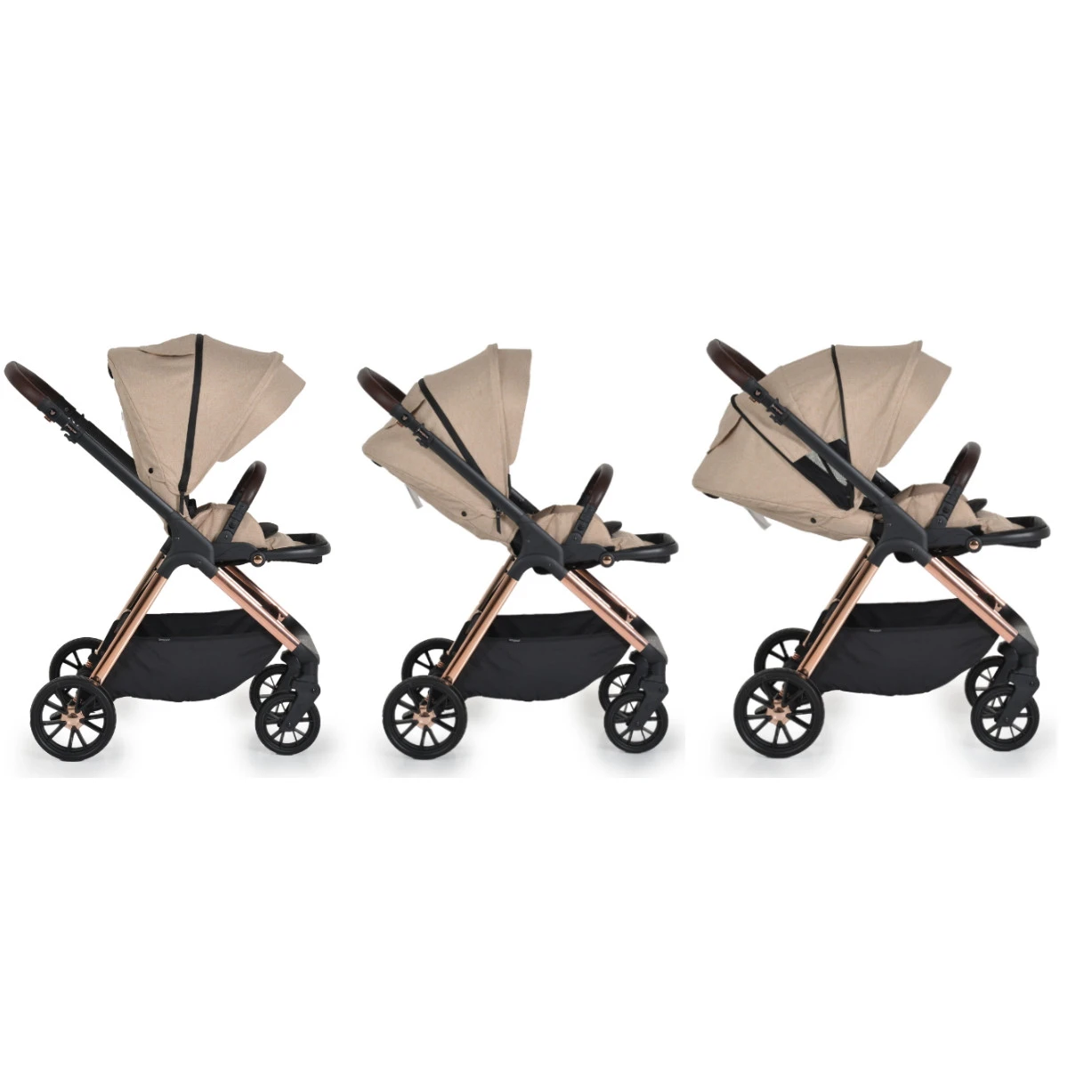 Cangaroo Empire Beige 3-in-1 Kinderwagen Incl. Autostoel 12 Cangaroo Empire Beige 3-in-1 Kinderwagen Incl. Autostoel - Afbeelding 12