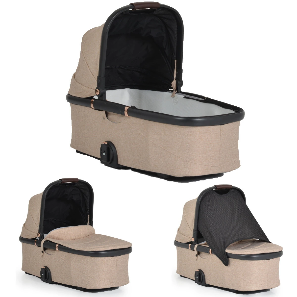 Cangaroo Empire Beige 3-in-1 Kinderwagen Incl. Autostoel 6 Cangaroo Empire Beige 3-in-1 Kinderwagen Incl. Autostoel - Afbeelding 6