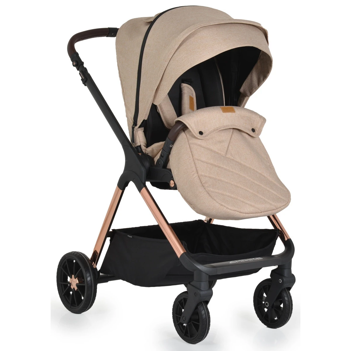 Cangaroo Empire Beige 3-in-1 Kinderwagen Incl. Autostoel 8 Cangaroo Empire Beige 3-in-1 Kinderwagen Incl. Autostoel - Afbeelding 8