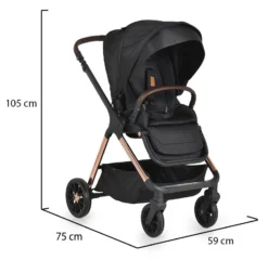 Cangaroo Empire Black 3-in-1 Kinderwagen Incl. Autostoel -LiefjesHoek Verkoop cangaroo empire black 3 in 1 kinderwagen incl. autostoel 20