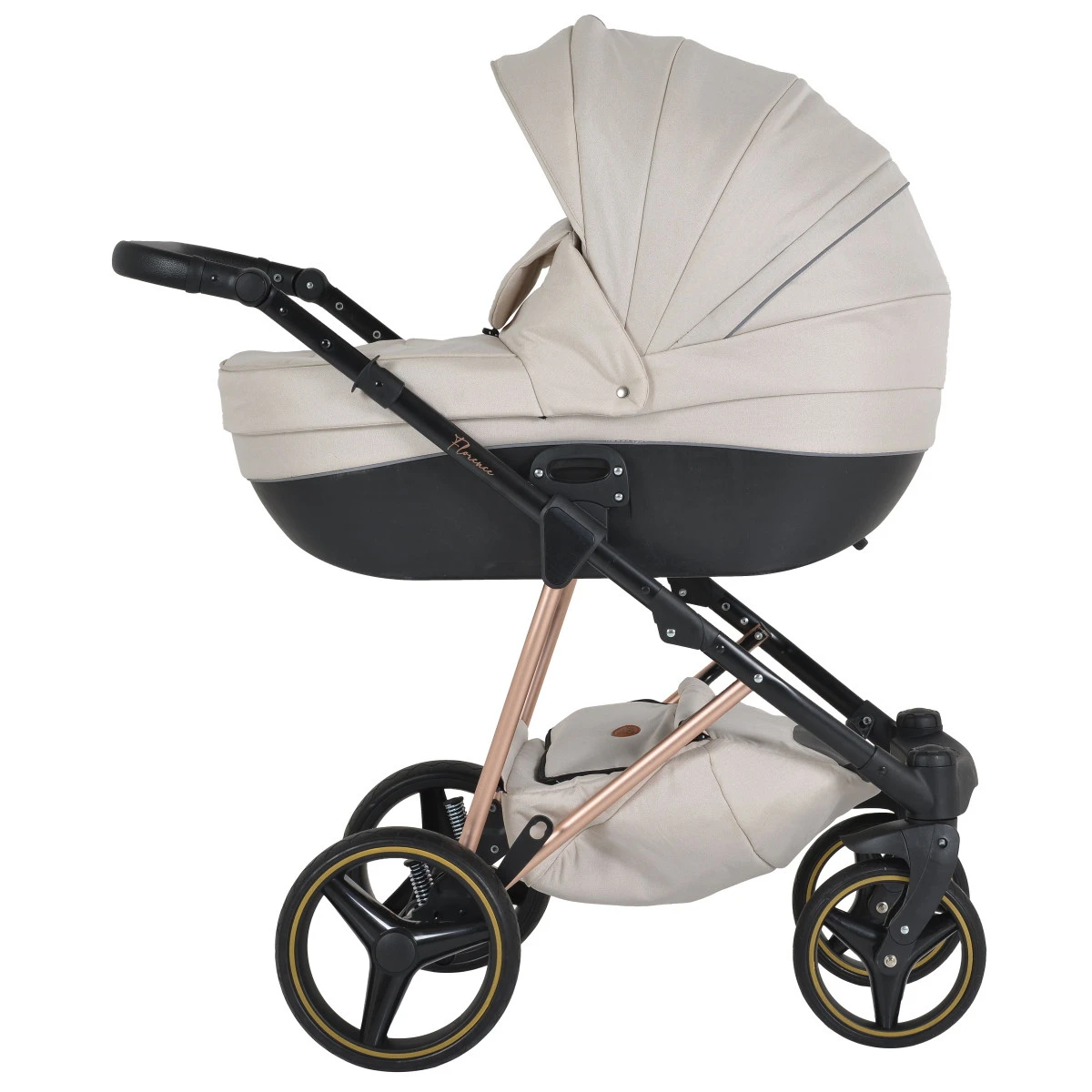Cangaroo Florence Beige 3-in-1 Kinderwagen Incl. Autostoel 109994 2 Cangaroo Florence Beige 3-in-1 Kinderwagen Incl. Autostoel 109994 - Afbeelding 2